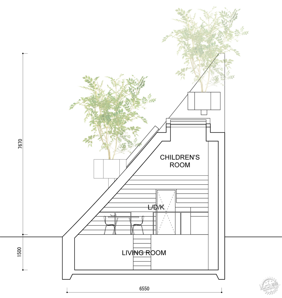 砸掉传统屋顶，在家造一座纯白的山！客厅在屋顶，花园在坡上第20张图片