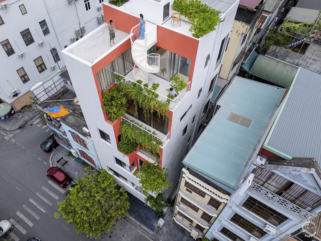 从街角到自然——Hien住宅的双面生活舞台第1张图片