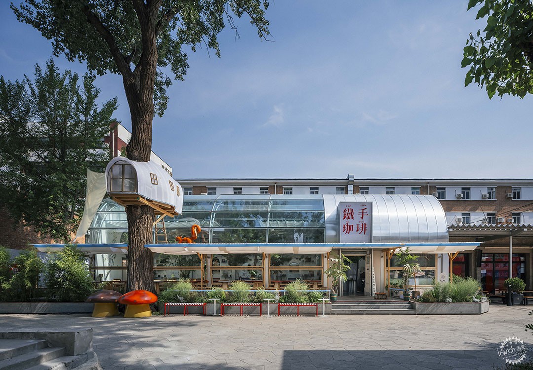 北京铁手咖啡友谊商店花园店，在北京CBD做绿化大棚第5张图片