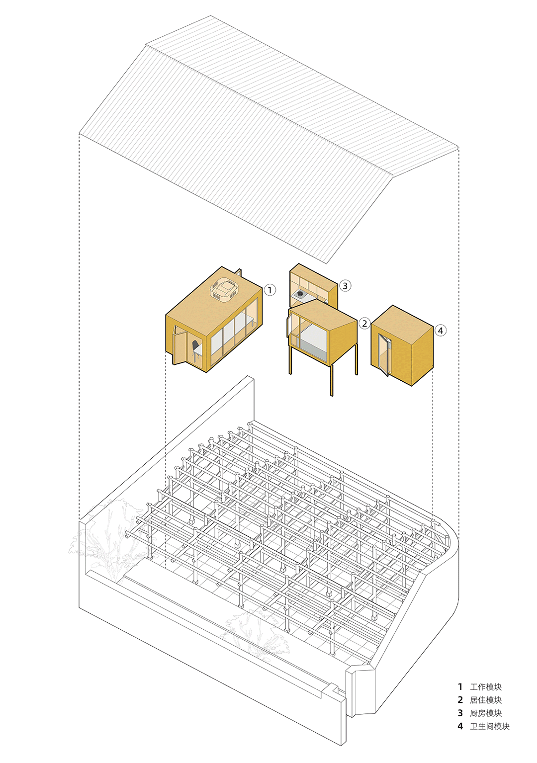 坯房插件家 /  众建筑+刘克成设计工作室第57张图片