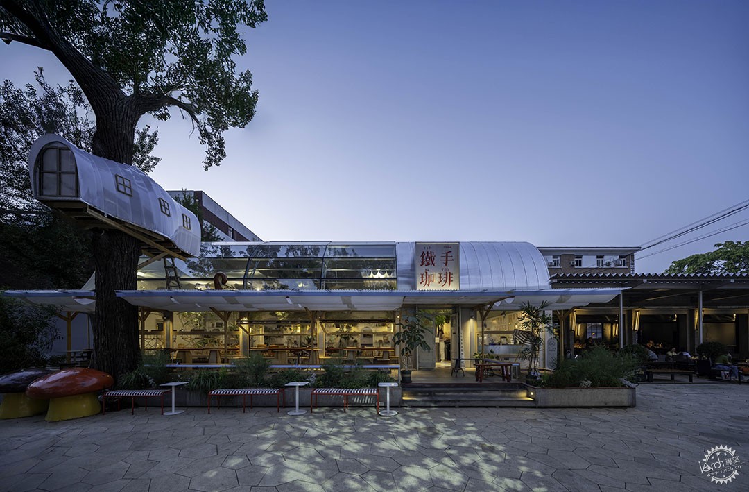 北京铁手咖啡友谊商店花园店，在北京CBD做绿化大棚第29张图片