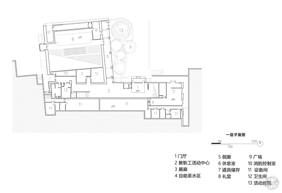 洛扎县中学多功能艺术中心 | 光之峡谷第51张图片