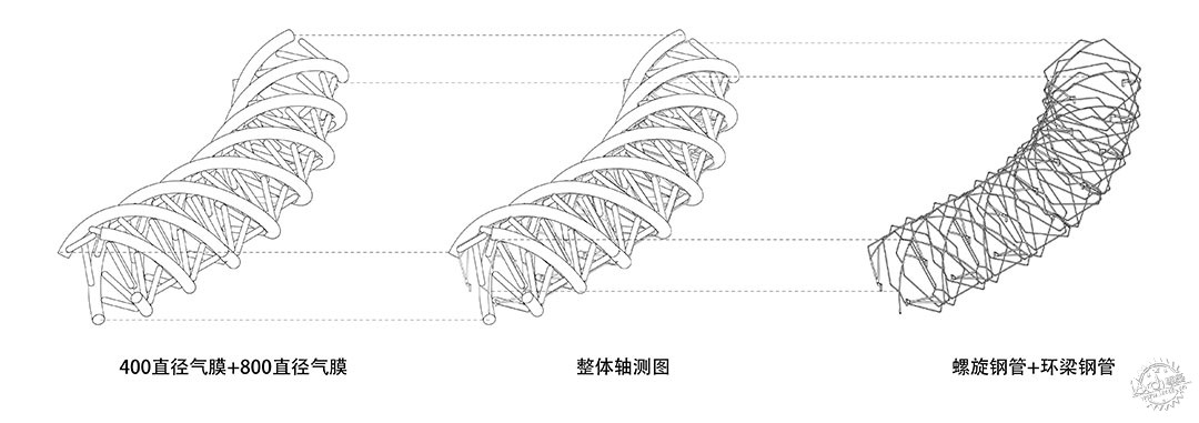 公共空间的轻介入——旋膜廊桥和六角金星第12张图片