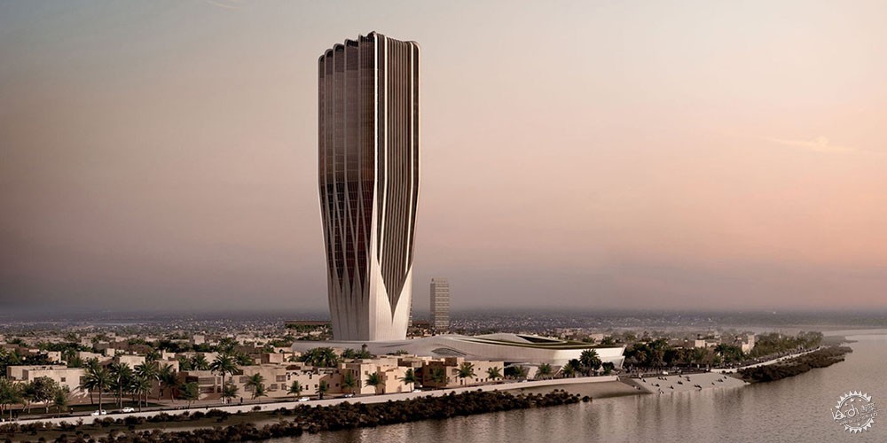 虚实交错！Zaha Hadid设计的170米巴格达央行大楼如“变形金刚”第1张图片