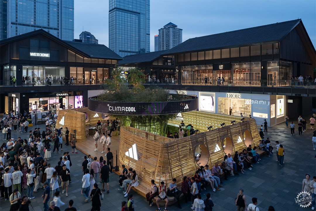 line+限时装置新作“清风茶馆”：以竹为媒，重构城市呼吸第12张图片