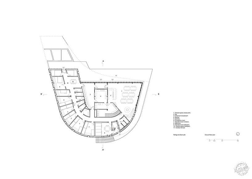 人工建筑与自然景观和谐共存——Barroude“隐形”避难所第11张图片