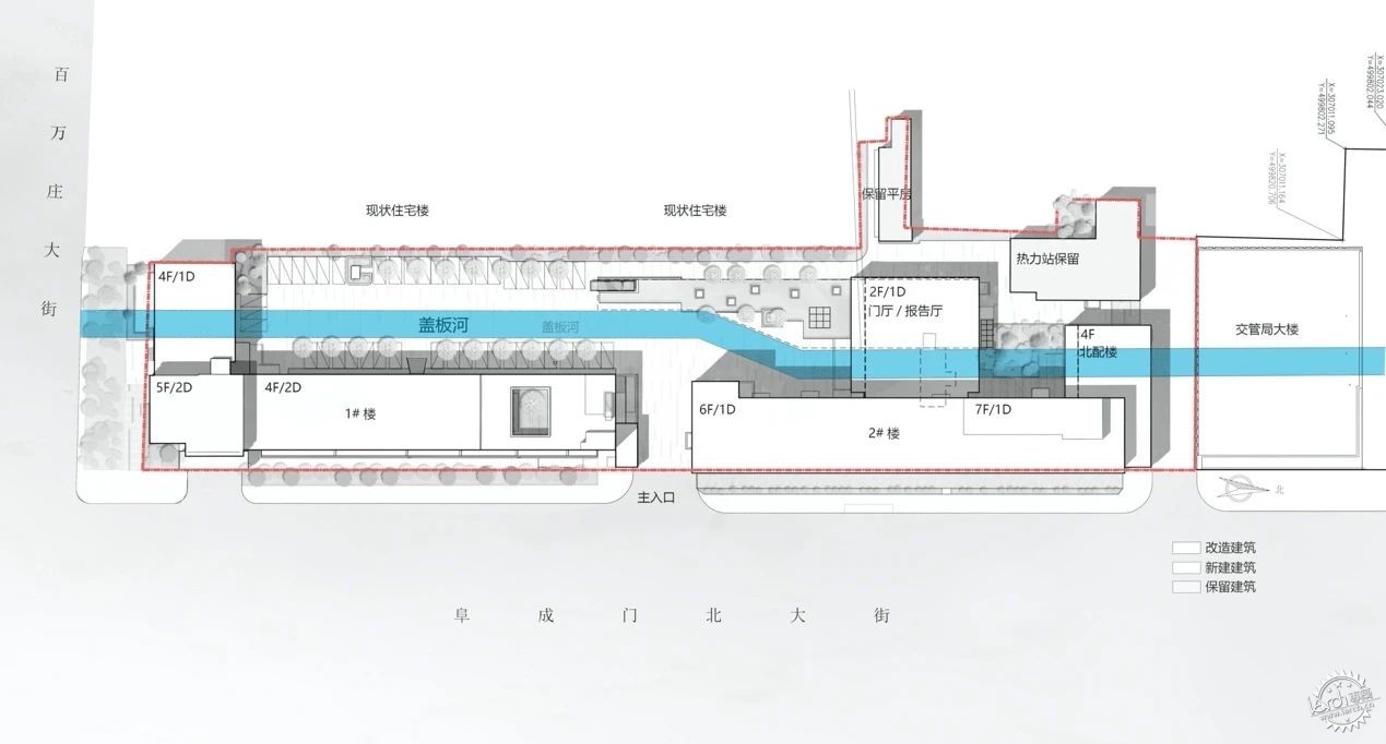 河流的记忆，红砖的温度——北京西二环北京城建设计发展集团总部改造第4张图片