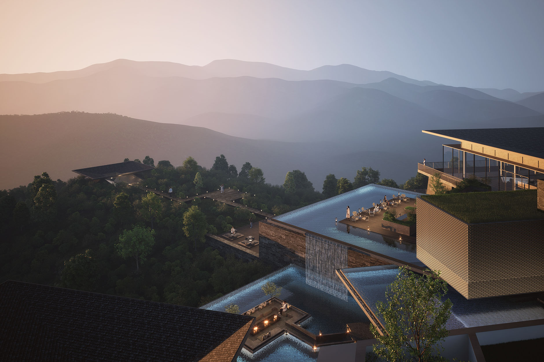 黄山洲际金普顿酒店，line+以当代空间叙事回溯徽州精神第31张图片