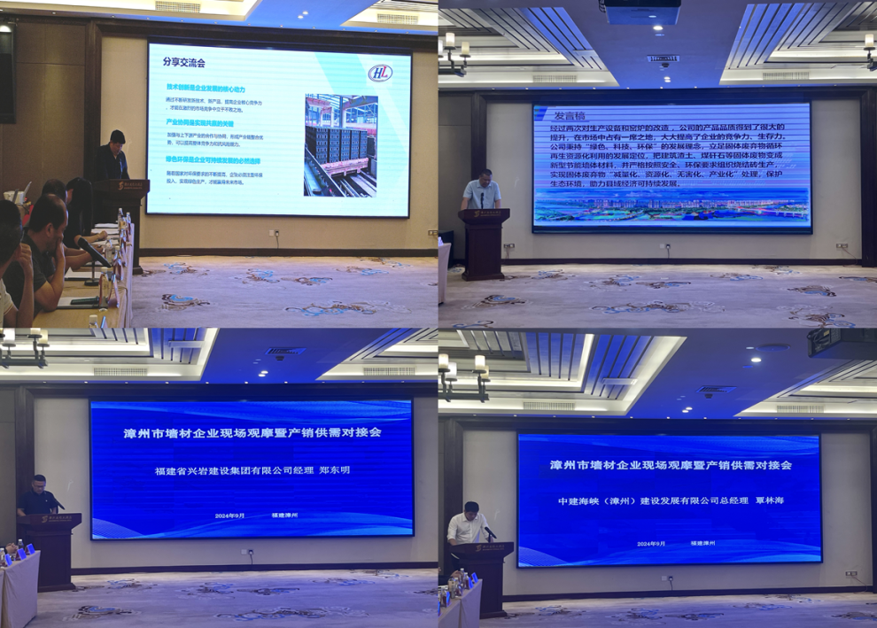 漳州市首次开展墙材企业现场观摩会暨产销供需对接活动 漳州市首次开展墙材企业现场观摩会暨产销供需对接活动