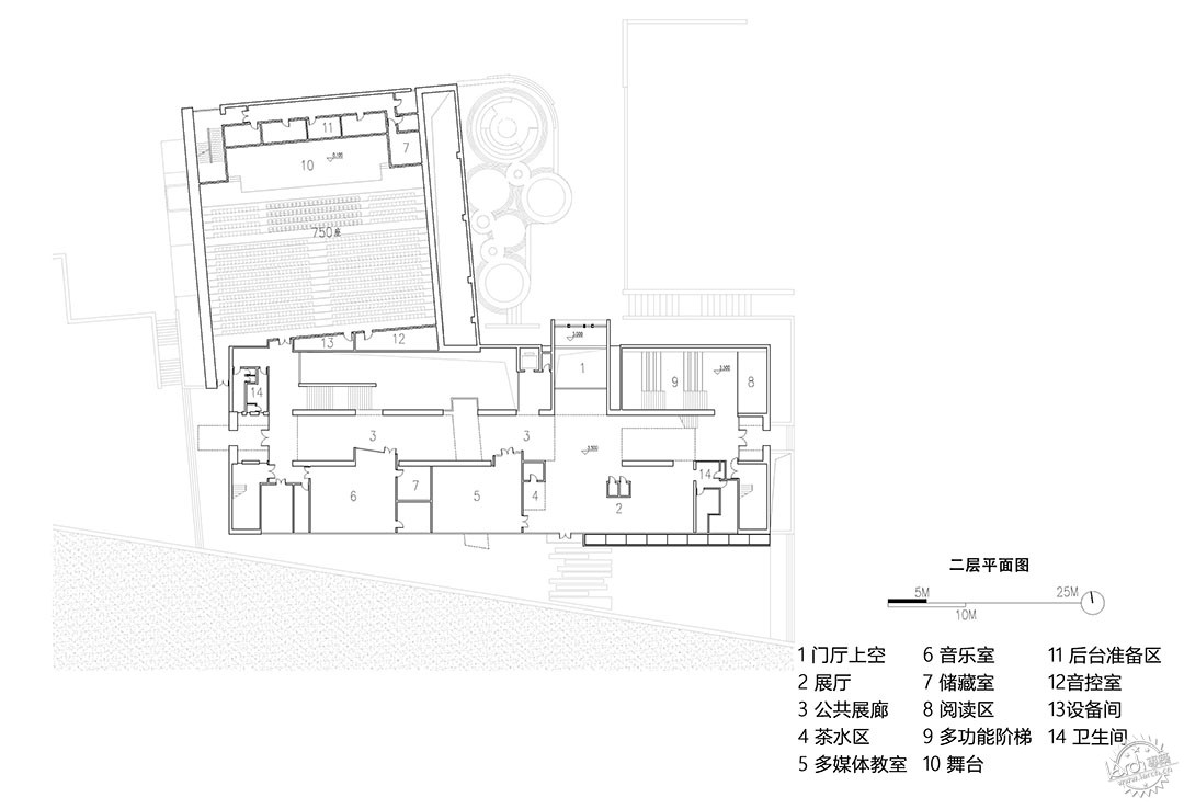 洛扎县中学多功能艺术中心 | 光之峡谷第52张图片