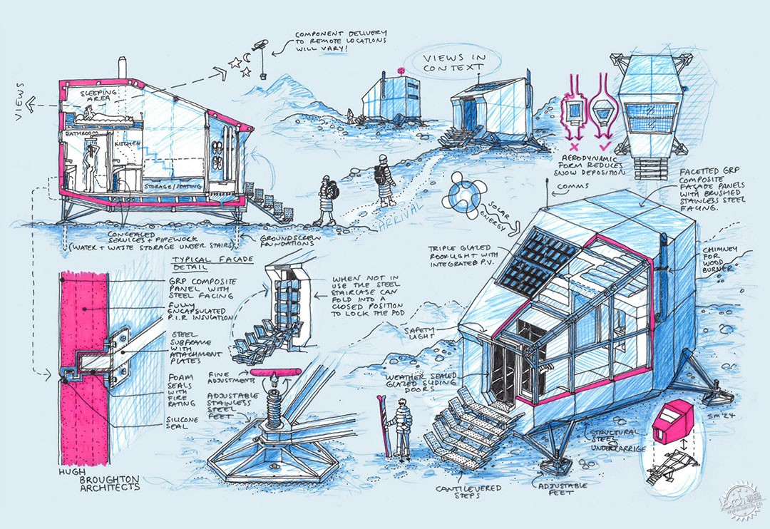 时尚与建筑的跨界碰撞，Moncler与建筑大师联手打造适合高山居住者的温暖庇护所第18张图片