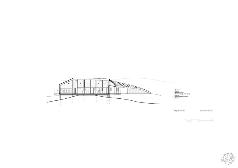 人工建筑与自然景观和谐共存——Barroude“隐形”避难所第12张图片