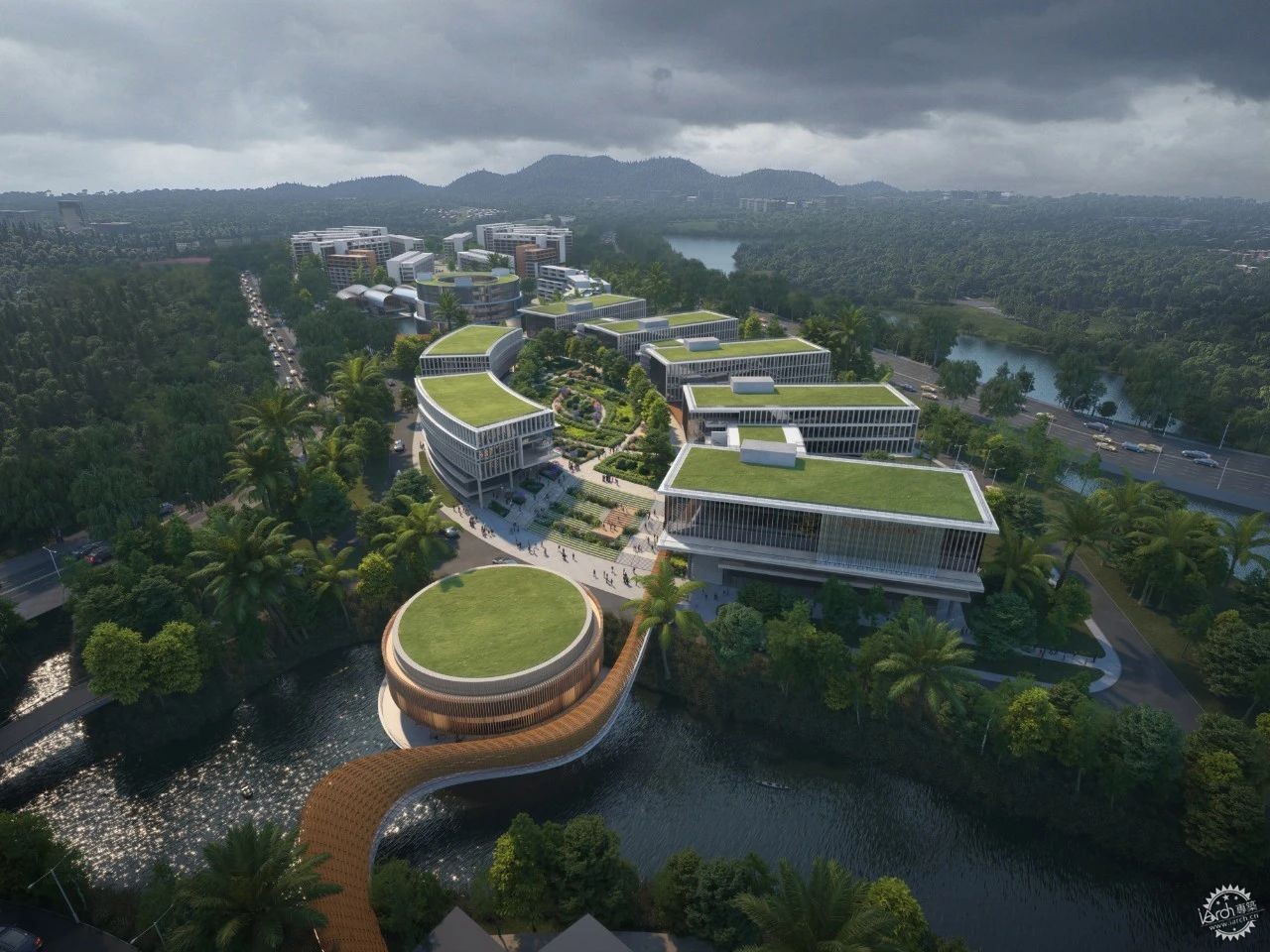 北师香港浸会大学二期校园，钟灵毓秀，碧水绕亭第4张图片