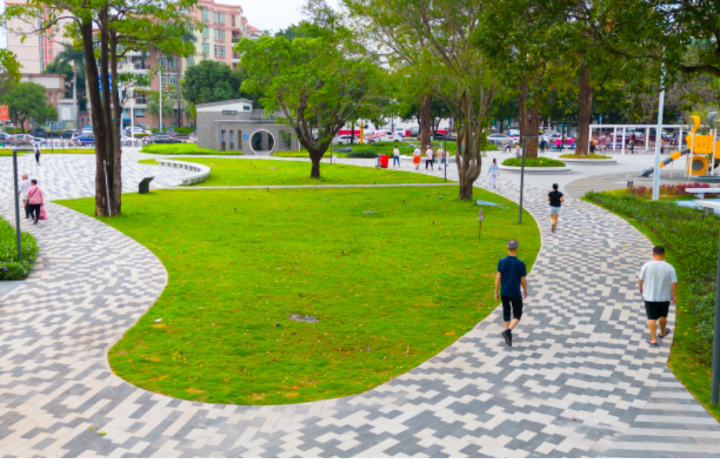 石岐文化公园海绵城市建设实景