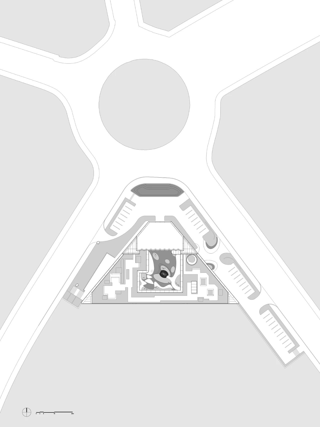 非标地块的几何解析：博元理想城社区中心第2张图片