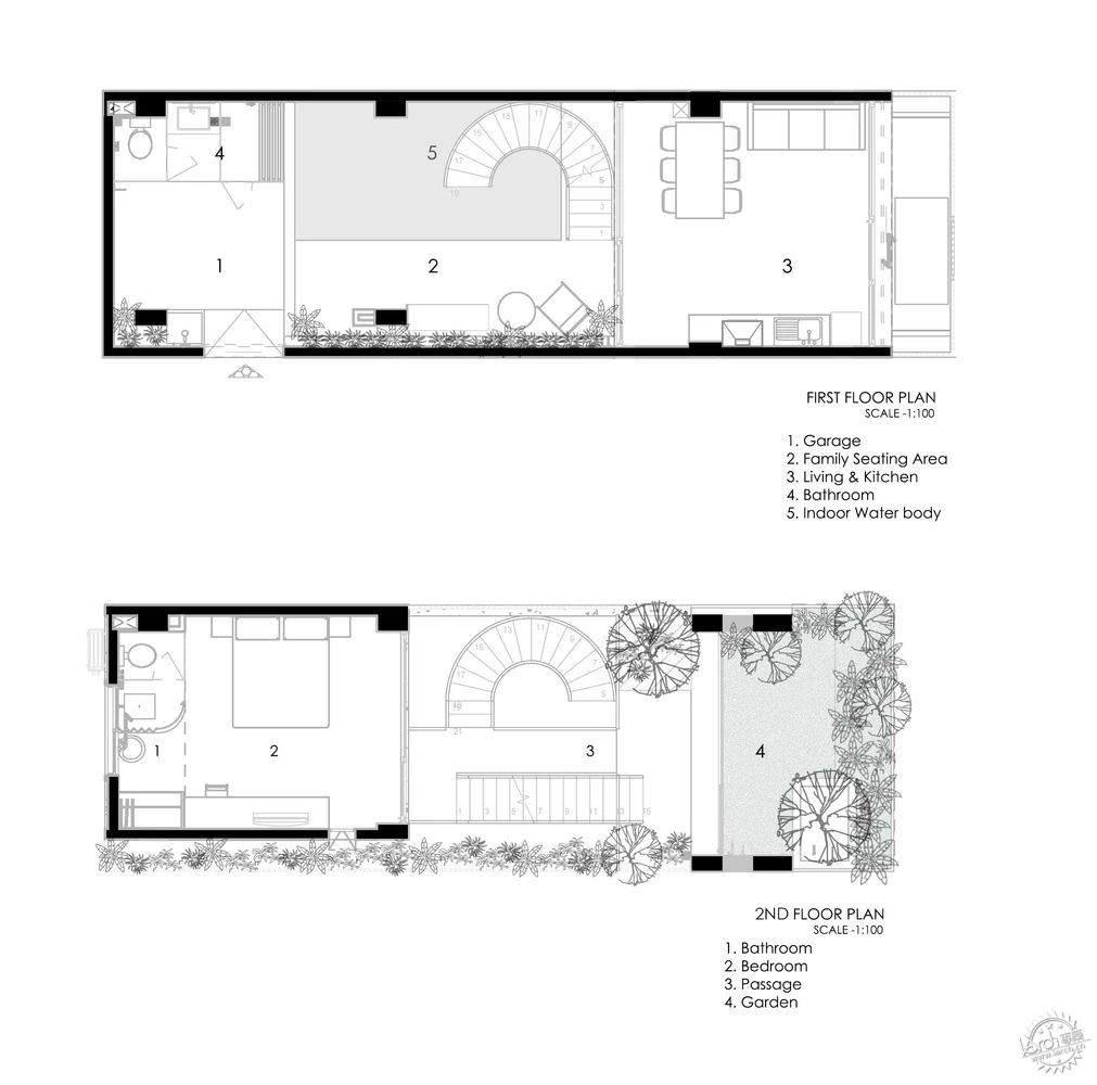 乐高灵感碰撞混凝土，狭小地块上建大房子第22张图片