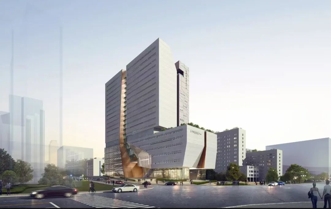 长沙城建信息中心项目东南角透视图 长沙城建信息中心项目东南角透视图