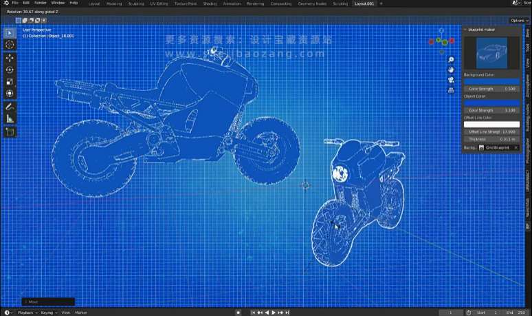 蓝图线框设计图渲染 Blueprint Maker V2网盘下载
