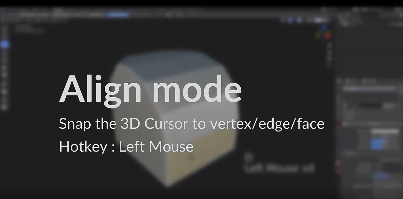 Blender光标移动旋转快速吸附工具 Sad Cursor V2.0，附真实用户使用体验！