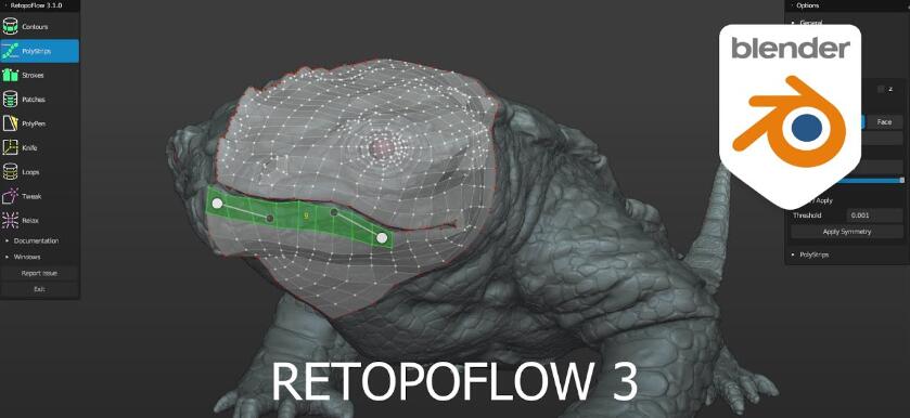 三维模型拓扑 RetopoFlow V3.4.2网盘下载