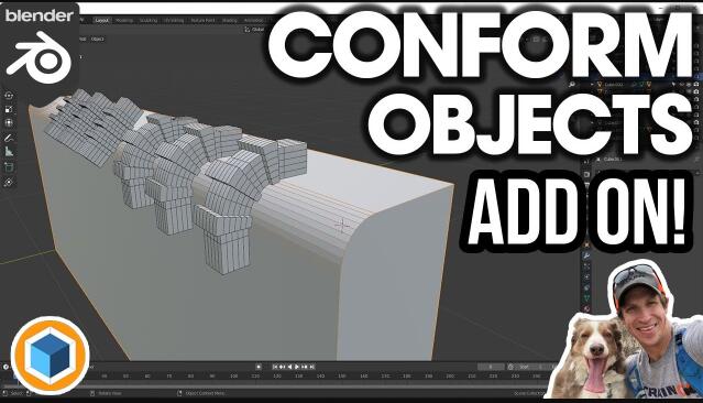 模型包裹贴合吸附工具 Conform Object v1.4.13网盘下载！