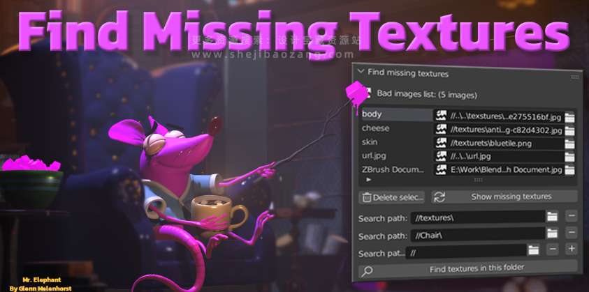 丢失贴图查找工具 Find Missing Textures V3网盘下载