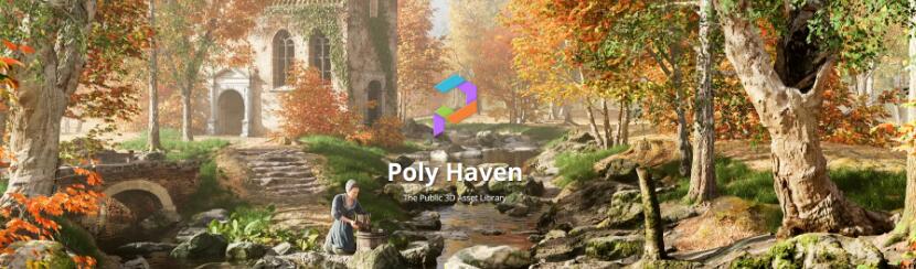 千款Blender材质预设合集，教你把Poly Haven全站付费资源搞下来