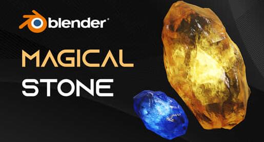 魔法能量宝石发光着色器资产 Glowing Magical Energy Stone，永久使用！
