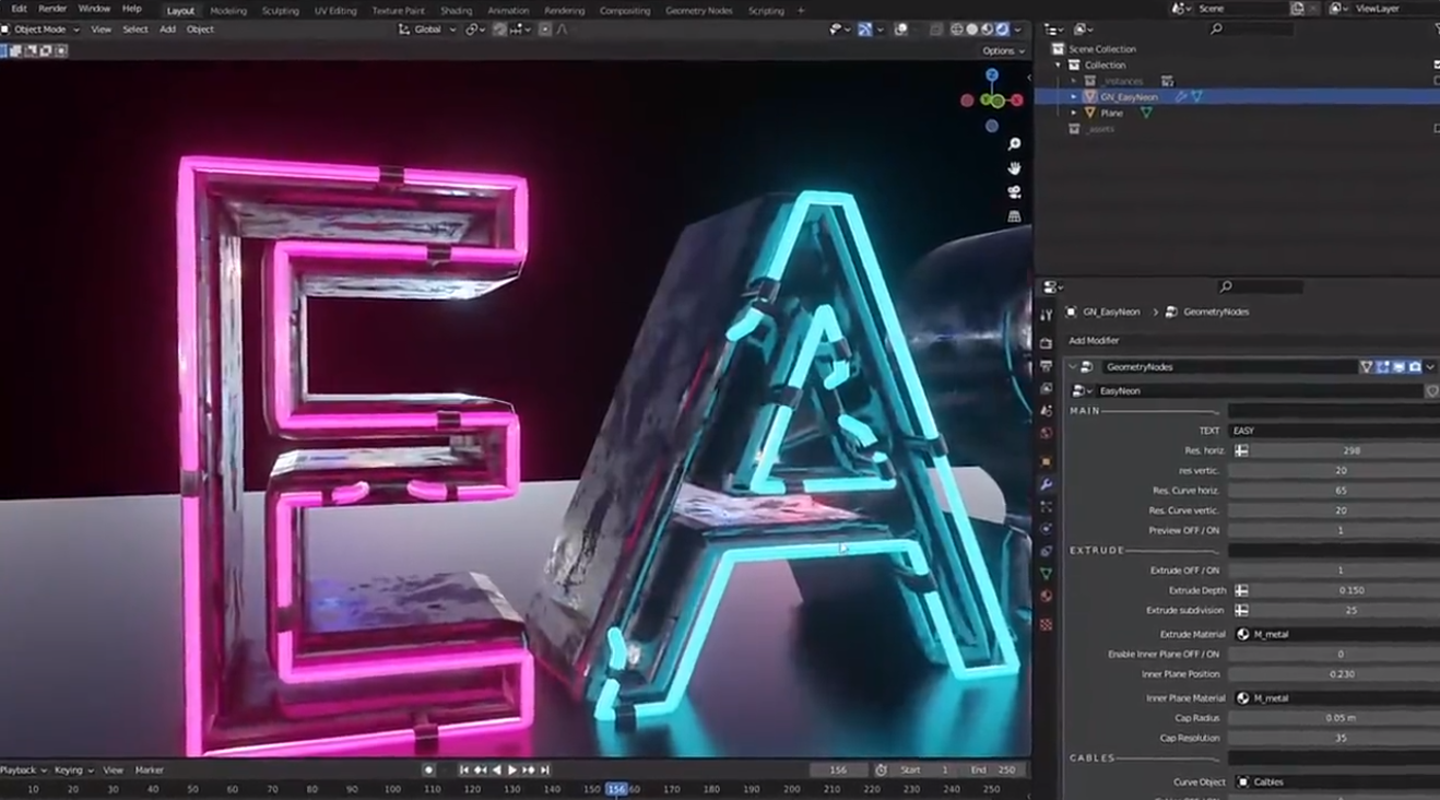 Easy Neon V1.3 炫酷霓虹发光灯管生成器，永久使用！