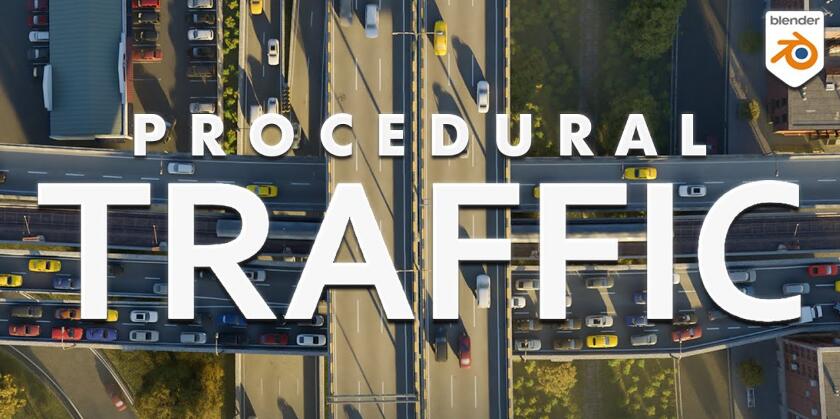  真实汽车交通场景动画模拟 Procedural Traffic V1.1.1，官方最新版下载！