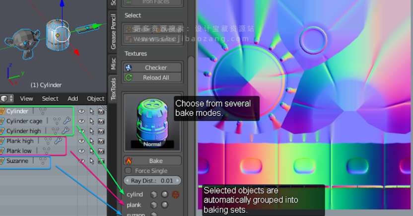 TexTools 1.6开源免费烘焙拆UV压缩包下载！