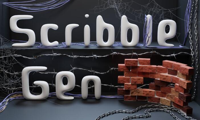 路径绘制模型生成器创意几何节点工具 Scribble Gen V0.21+使用教程网盘下载