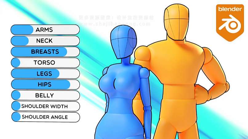 人体三维模型创建生成工具 Adjustable Mannequin V1.2，附详细安装教程！