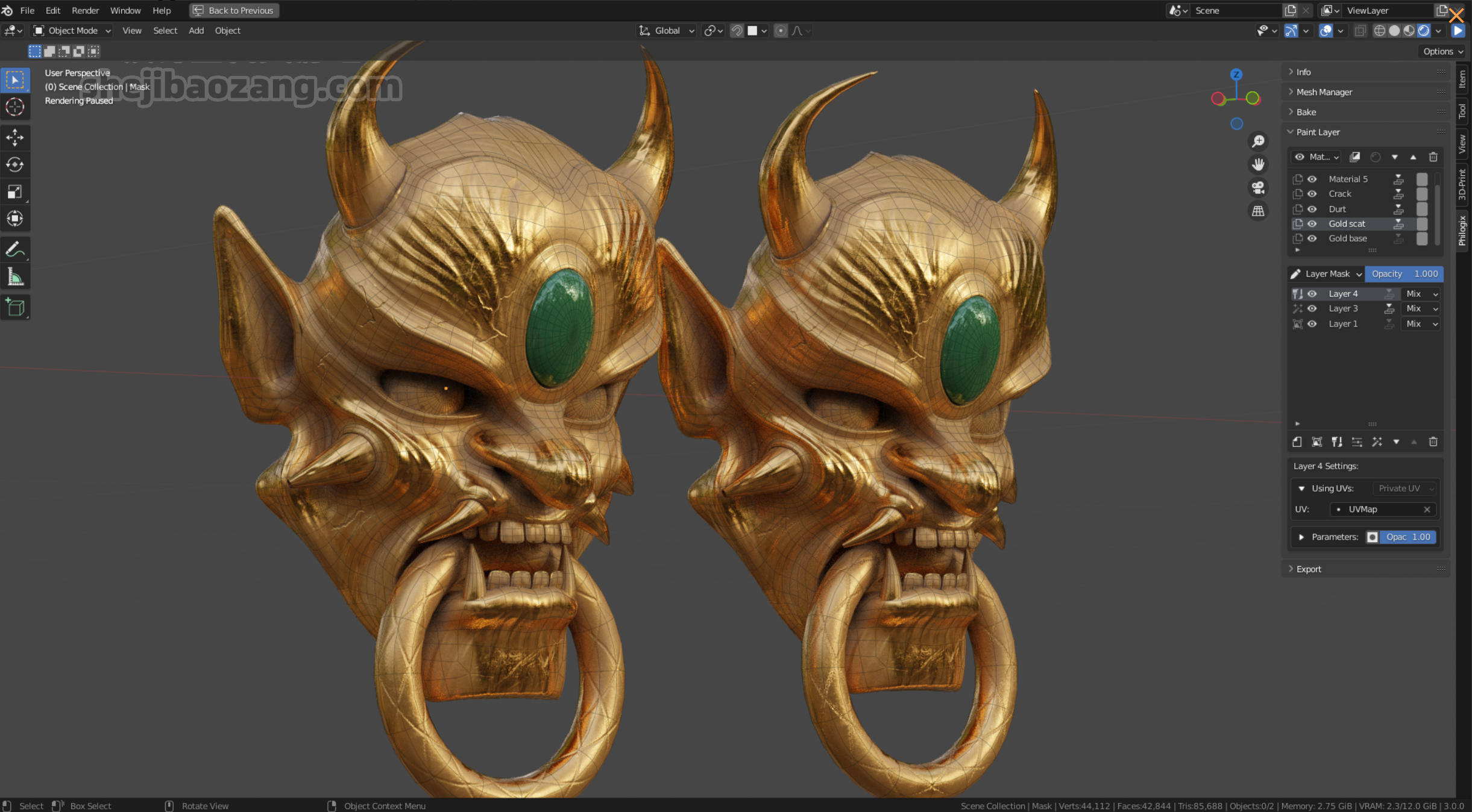 PBR纹理贴图法线分层绘制 Philogix PBR Painter – Lite V3.0.3，压缩包下载！