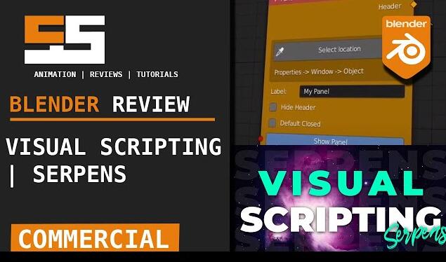  创造定制化插件无需编程节点脚本工具 Serpens Blender Visual Scripting V3.2.0网盘下载