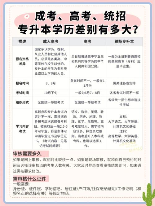 成人高考专升本 vs 统招专升本：难度对比及学历价值探讨 - 腿腿教学网