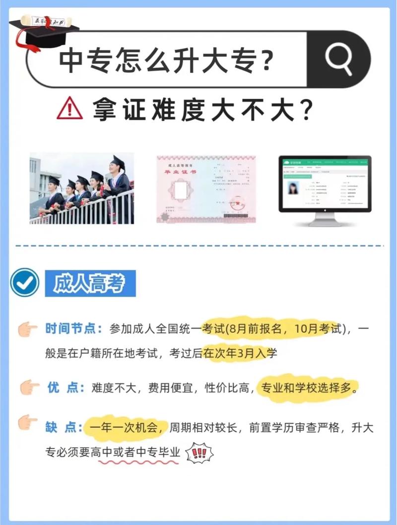 中专学历能否通过成人高考升大专？有哪些途径？ - 腿腿教学网