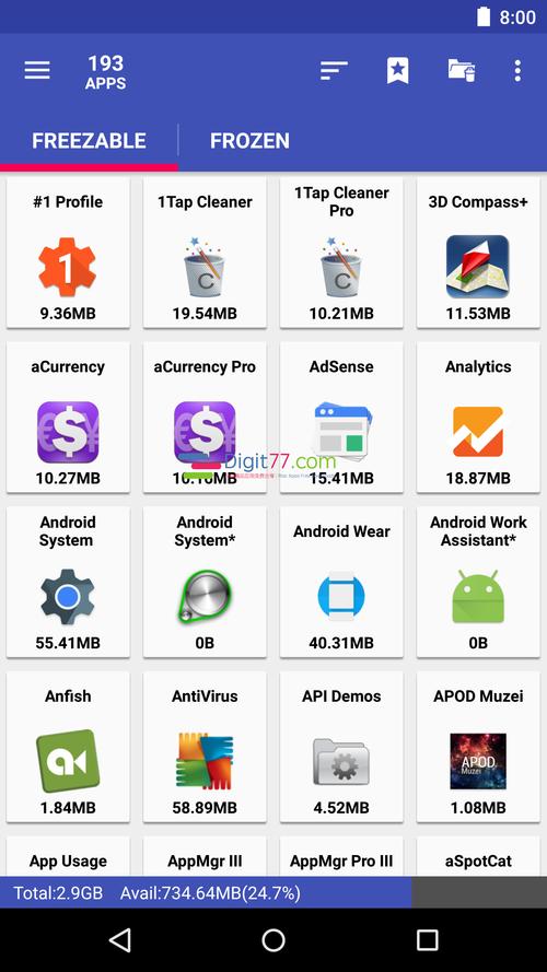 安卓应用管理工具 AppMgr Pro III 5.73 官方最新版，附真实使用经验总结！ - 腿腿教学网