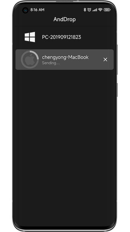 隔空传送（AndDrop） v1.0.2正版，官方最新版！ - 腿腿教学网