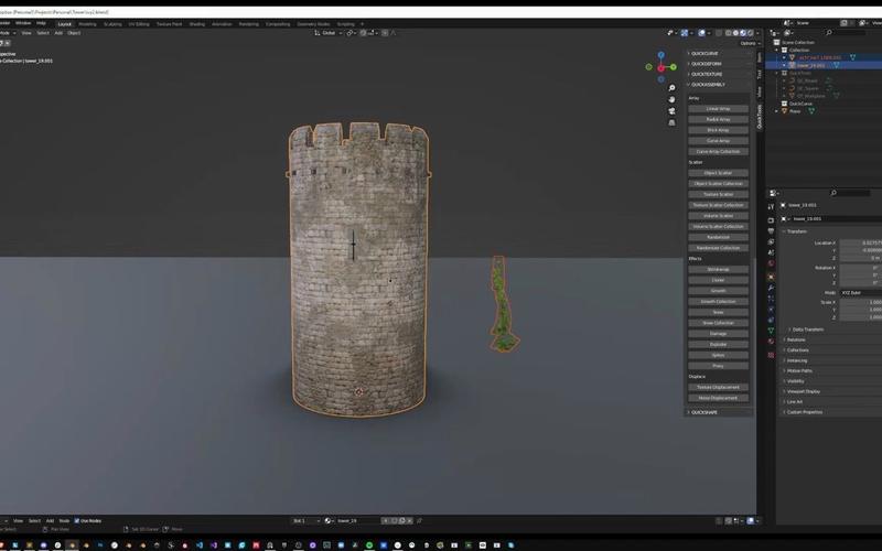 Blender插件-Quick Assembly 2022 模型物体几何阵列散布,附详细安装教程! Blender插件-Quick Assembly 2022 模型物体几何阵列散布,附详细安装教程! - 腿腿教学网