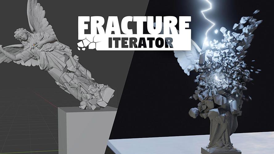 模拟真实分裂破坏破损Blender插件Fracture Iterator v1.3,官方最新版! 模拟真实分裂破坏破损Blender插件Fracture Iterator v1.3,官方最新版! - 腿腿教学网