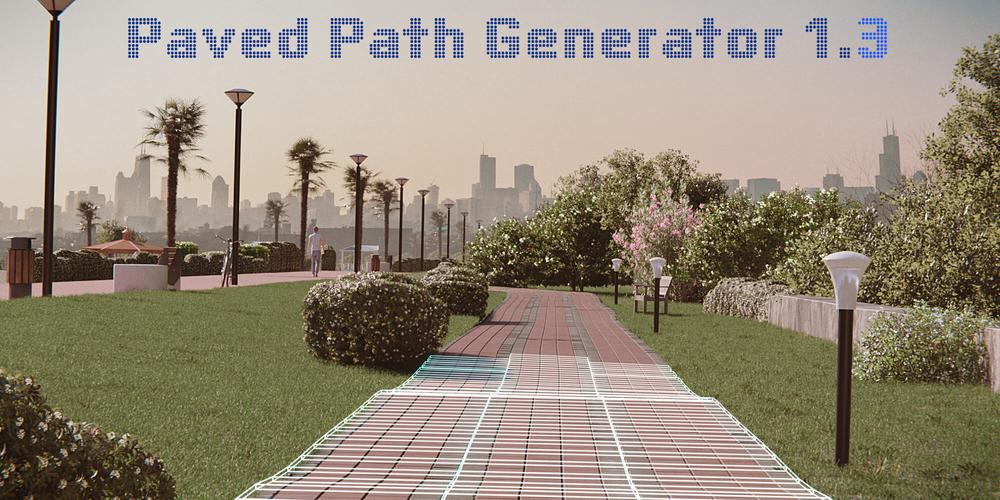 Blender插件3D道路生成器Paved Path Generator，网盘下载！ - 腿腿教学网