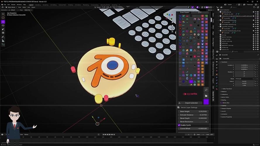 Blender插件 边框描边生成器 Outline Generator v1.0.1,永久使用! Blender插件 边框描边生成器 Outline Generator v1.0.1,永久使用! - 腿腿教学网