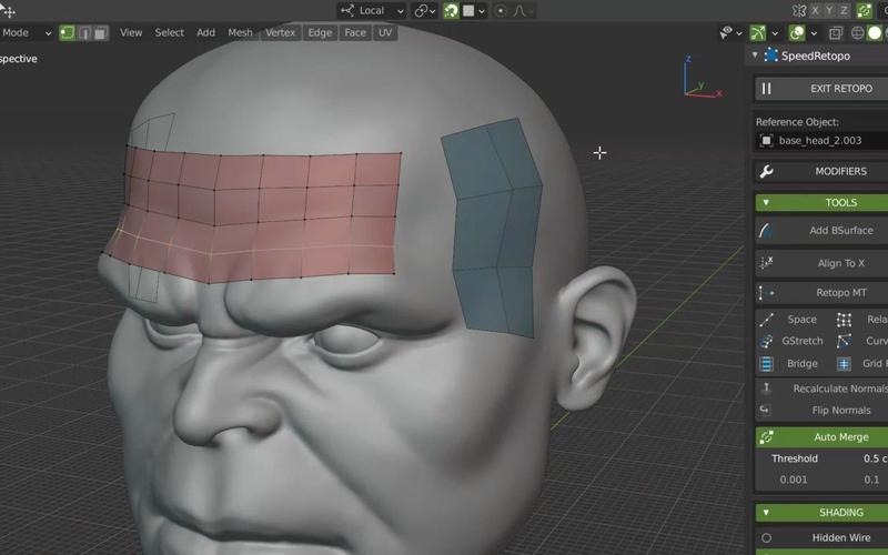 Blender插件重拓扑SpeedRetopo v0.1.9,中文免费版下载! Blender插件重拓扑SpeedRetopo v0.1.9,中文免费版下载! - 腿腿教学网
