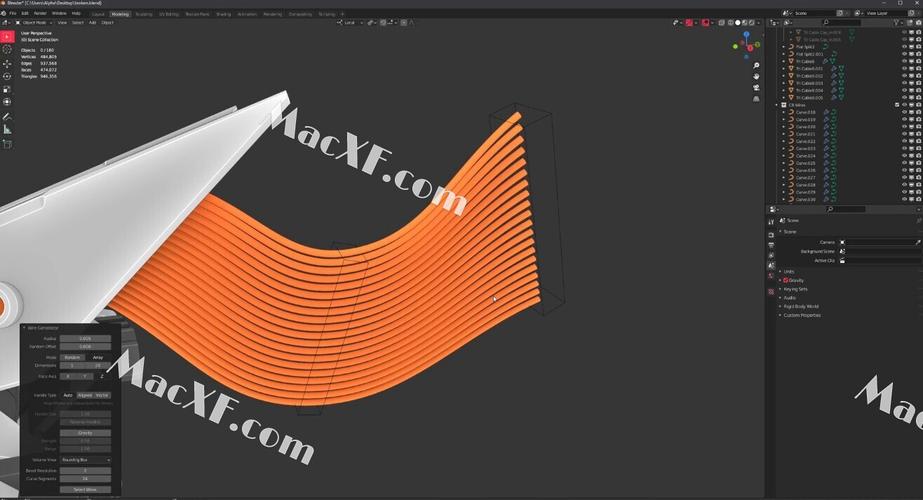 Blender插件 三维电缆曲线链接生成器 Curve Basher V1.3.7，网盘下载！ - 腿腿教学网