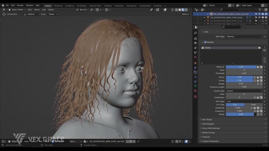 Blender插件 头发发型生成器 Hair Proxy V1.3,中文免费版下载! Blender插件 头发发型生成器 Hair Proxy V1.3,中文免费版下载! - 腿腿教学网