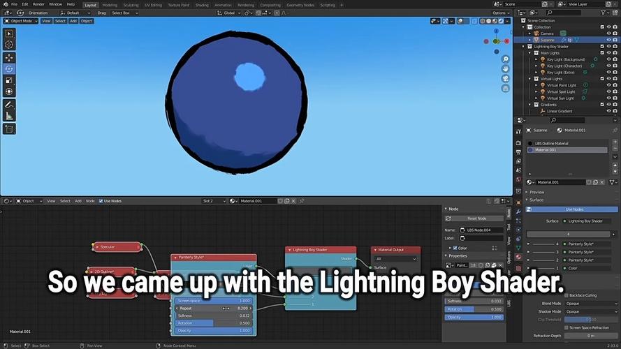 Blender插件 卡通风格高效着色器 Lightning Boy Shader V2.1.4,官方最新版下载! Blender插件 卡通风格高效着色器 Lightning Boy Shader V2.1.4,官方最新版下载! - 腿腿教学网