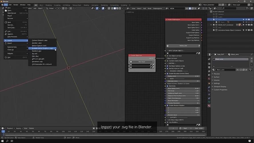 Blender插件 霓虹灯发光特效生成器 Neon Generator,网盘下载! Blender插件 霓虹灯发光特效生成器 Neon Generator,网盘下载! - 腿腿教学网