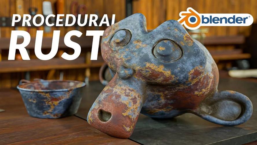 Blender材质插件Rust-快速添加锈蚀涂料效果 Rust Blender Addon V1.0,附详细安装教程! Blender材质插件Rust-快速添加锈蚀涂料效果 Rust Blender Addon V1.0,附详细安装教程! - 腿腿教学网
