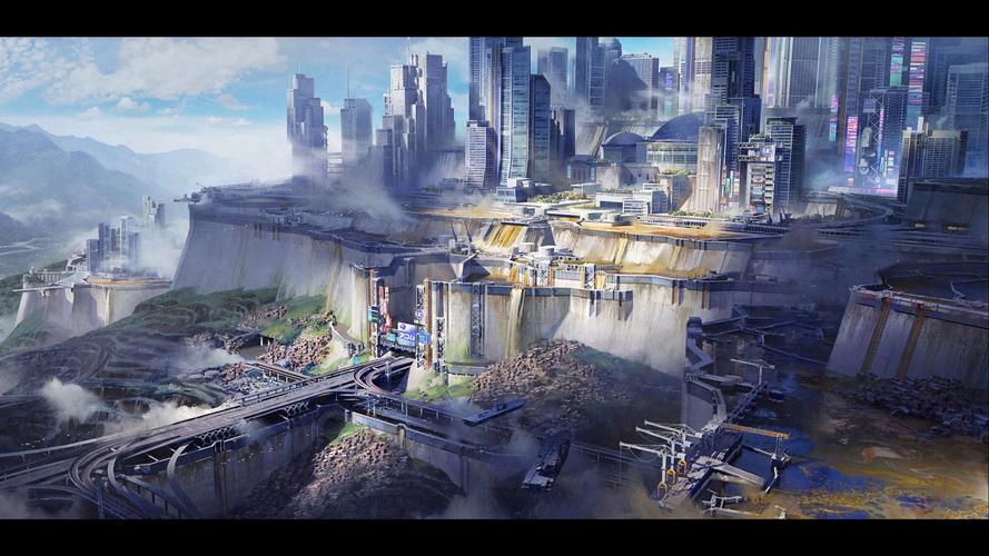 Blender插件 未来幻想科幻朋克乌托邦城市场景3D模型预设 AtomPunk+2K Textures，官方下载！ - 腿腿教学网